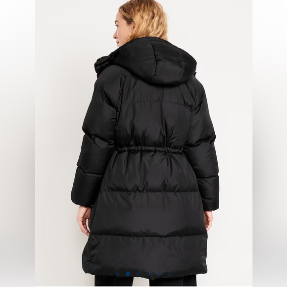 Water-Resistant Quilted Long Puffer
Jacket - Picture 2 of 4